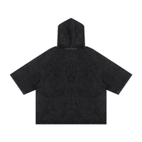 Dreadscale - no text  - Snow Washed Hooded Boxy T-Shirt