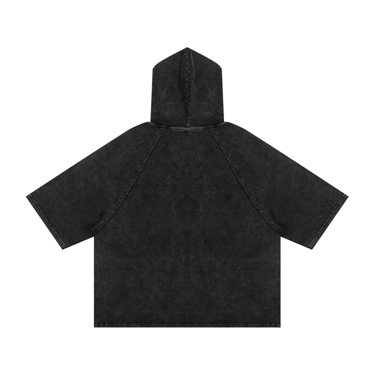 Dreadscale - no text  - Snow Washed Hooded Boxy T-Shirt